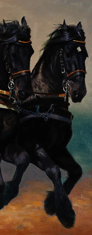 Wandverkleidung 1500x2550 mm more4YOU, Horses by Pöppelmann