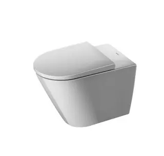 Duravit WC-Sitz D-Neo mit Absenkautomatik abnehmbar,Scharniere edelstahl, weiß – Bild 3
