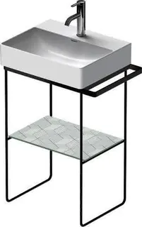 Duravit Metallkonsole BS DuraSquare 235350 höhenverst.+50mm,HTH li./re., Schwarz M.