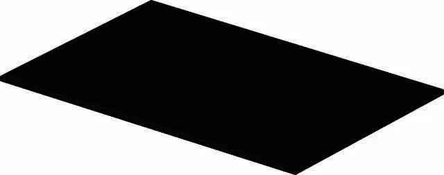 Duravit Glaseinleger für Metallkonsolen, Sicherheitsglas,003113,003114,Schwarz