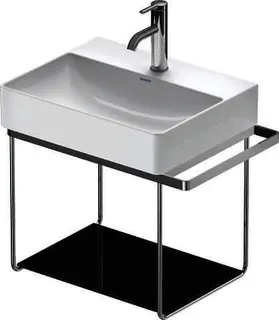 Duravit Glaseinleger in Metallkonsolen DuraSquare 003132+33 Schwarz – Bild 2
