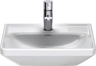 Duravit HWB D-Neo 450mm, weiß o.ÜL,m.HLB,1HL,Unterseite glasiert – Bild 4
