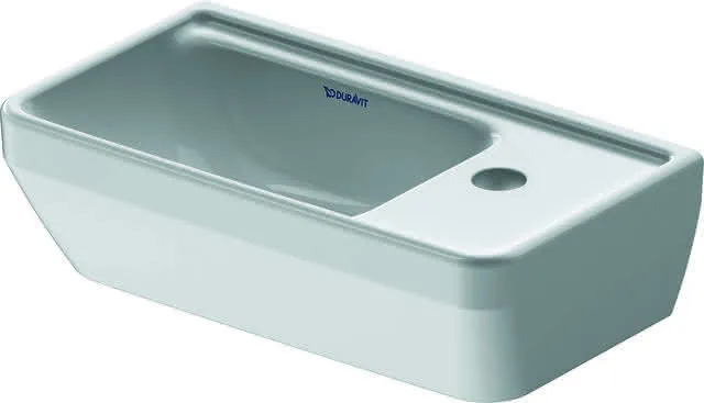 Duravit HWB D-Neo 400mm, weiß o.ÜL,m.HLB,seitl.1HL,unten glasiert