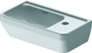 Duravit HWB D-Neo 400mm, weiß o.ÜL,m.HLB,seitl.1HL,unten glasiert