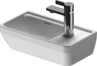 Duravit HWB D-Neo 400mm, weiß o.ÜL,m.HLB,seitl.1HL,unten glasiert – Bild 3