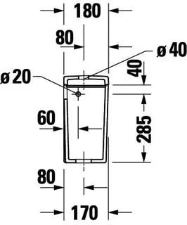 Duravit Spülkasten D-Neo, Weiß, m.IG, DF 6/3 L, WA re./li. 3/8"Messing – Bild 5