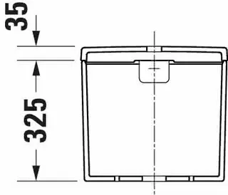 Duravit Spülkasten D-Neo, Weiß, m.IG, DF 6/3 L,WA unten links 3/8"Plastik – Bild 4