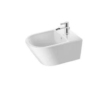 DU Wandbidet D-Neo, 540mm, Weiß mit ÜL, mit HLB, 1 HL,Durafix inkl.