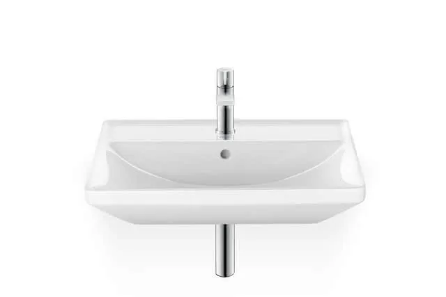 Duravit Waschtisch D-Neo, 550mm, weiß mit ÜL, mit HLB, 1 HL