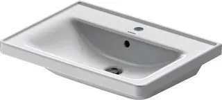 Duravit Möbel-Waschtisch D-Neo, 650mm, weiß mit ÜL, mit HLB, 1 HL – Bild 2