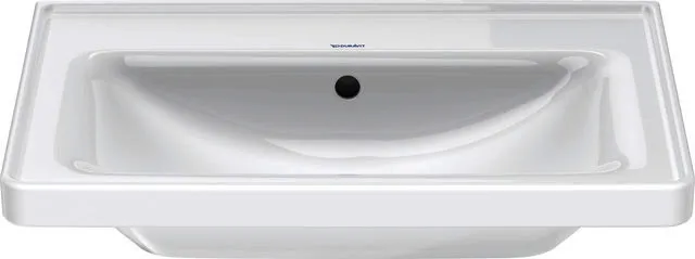 Duravit Möbel-Waschtisch D-Neo, 650mm, weiß mit ÜL, mit HLB, o.HL