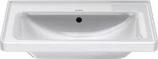 Duravit Möbel-Waschtisch D-Neo, 650mm, weiß mit ÜL, mit HLB, o.HL