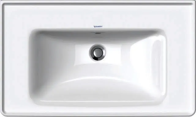 Duravit Möbel-Waschtisch D-Neo, 800mm, weiß mit ÜL, mit HLB, o.HL