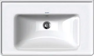 Duravit Möbel-Waschtisch D-Neo, 800mm, weiß mit ÜL, mit HLB, o.HL