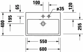 Duravit WT/MWT Compact Vero Air 600mm, Weiß m.ÜL,HLB,1 HL,geschliffen – Bild 3
