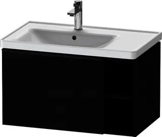Duravit WT/MWT D-Neo, 800mm, weiß m.ÜL, HLB, 1 HL, Becken links – Bild 2