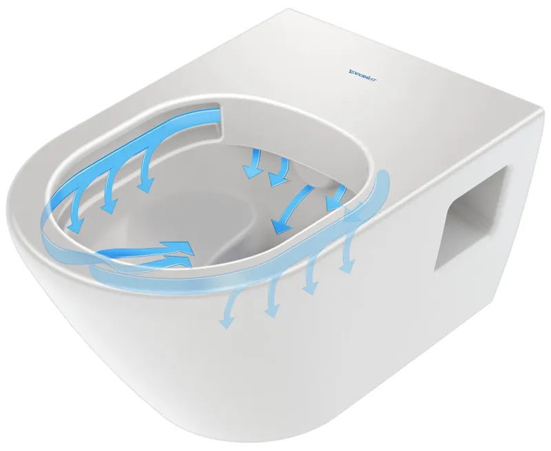Duravit Wand-WC Set 540 mm D-Neo Weiß,TS rimless,WC-Sitz m.Absenkautomatik