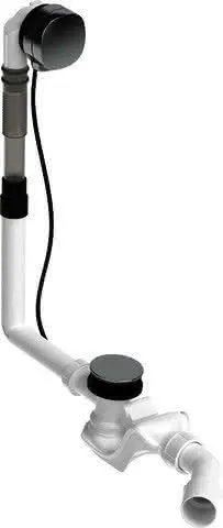 Duravit Ab- und Überlaufgarnitur Quadroval Drehgriff,m.Wanneneinl.,BZL 530mm,chrom