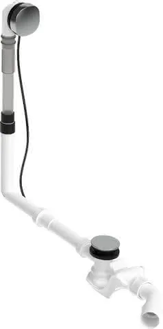 Duravit Ab- und Überlaufgarnitur Quadroval Drehgriff,Bowdenzugl.850mm, chrom