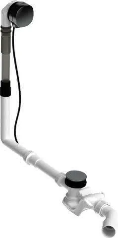 Duravit Ab- und Überlaufgarnitur Quadroval Drehgriff,Wanneneinlauf,BZL 850mm,chrom