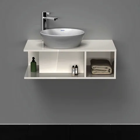 Duravit D-Neo WTU wandh.,1 offenes Fach r., 260x800x480mm, Weiß Hochglanz