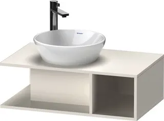 Duravit D-Neo WTU wandh.,1 offenes Fach r., 260x800x480mm, Weiß Hochglanz – Bild 3