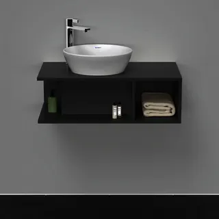 Duravit D-Neo WTU wandh.,1 offenes Fach r., 260x800x480mm, Graphit Matt – Bild 2