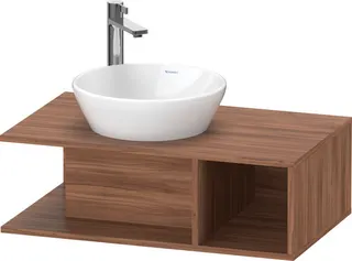 Duravit D-Neo WTU wandh.,1 offenes Fach r., 260x800x480mm, Nussbaum Natur – Bild 3