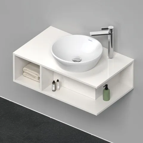 Duravit D-Neo WTU wandh.,1 offenes Fach l., 260x800x480mm, Weiß Hochglanz