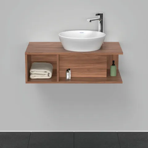 Duravit D-Neo WTU wandh.,1 offenes Fach l., 260x800x480mm, Nussbaum Natur