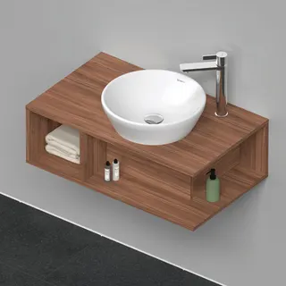 Duravit D-Neo WTU wandh.,1 offenes Fach l., 260x800x480mm, Nussbaum Natur – Bild 3