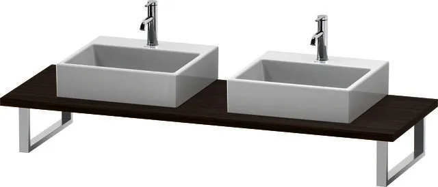Duravit Konsole variabel L-Cube 2 Ausschn.,30xvarx550,Nussbaum Dunkel