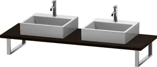 DU Konsole variabel L-Cube 2 Ausschn.,30xvarx550,Nussbaum Dunkel