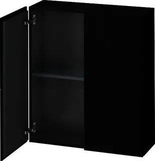 Duravit Halbhochschrank L-Cube 243x700x800mm 2 Türen, Eiche Schwarz