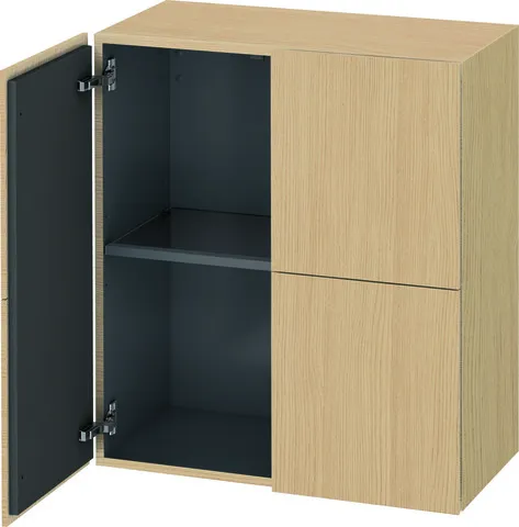 Duravit Halbhochschrank L-Cube 363x700x800mm 2 Türen, Eiche Natur