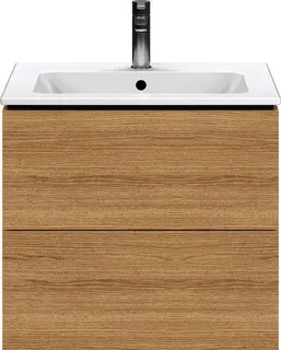 Duravit WTU wandh. L-Cube 481x620x550mm 2 SchKa, f.233663, Eiche Natur – Bild 2