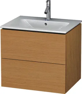 Duravit WTU wandh. L-Cube 481x620x550mm 2 SchKa, f.233663, Eiche Natur – Bild 3