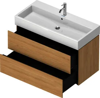 Duravit WTU L-Cube 544x984x459mm 2 Schubkästen, Eiche Natur – Bild 3