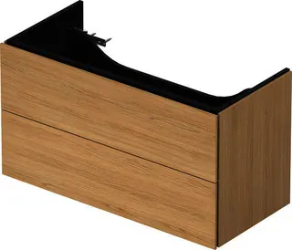 Duravit WTU L-Cube 544x984x459mm 2 Schubkästen, Eiche Natur – Bild 4