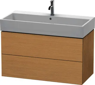 Duravit WTU L-Cube 544x984x459mm 2 Schubkästen, Eiche Natur – Bild 5