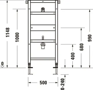 Duravit DuraSyst.für Urinal,Standard, Bef. Flexibel an Traverse – Bild 4