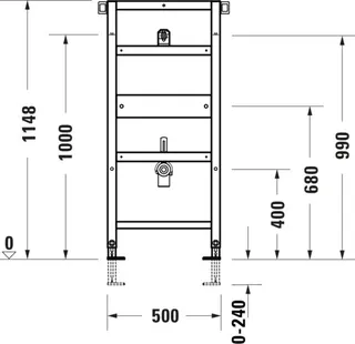 Duravit DuraSyst.für Urinal,Standard, Bef. Flexibel an Traverse – Bild 5