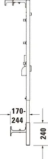 Duravit Verlängerungsset f.erhöht.Bodenaufbau Trockenbau – Bild 3