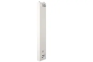 CONTI+ CONSMART el. PZ Duschpaneel Batt. Thermost. AVW-Weiß SHORTY DN15