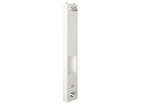 CONTI+ CONSMART el. PZ Duschpaneel Batt. Ablage Thermost. AVW-Weiß SHORTY DN15