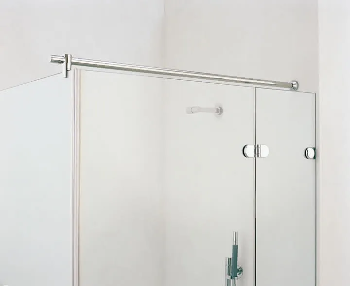 SP Haltestange rund Glas Wand chrom, 1000mm