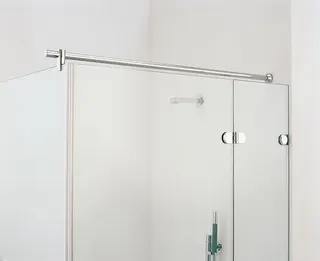 SP Haltestange rund Glas Wand chrom, 1000mm