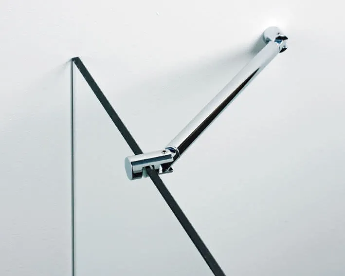 SP Gelenkstange 6/8mm Glas, chrom rund, Länge 230mm