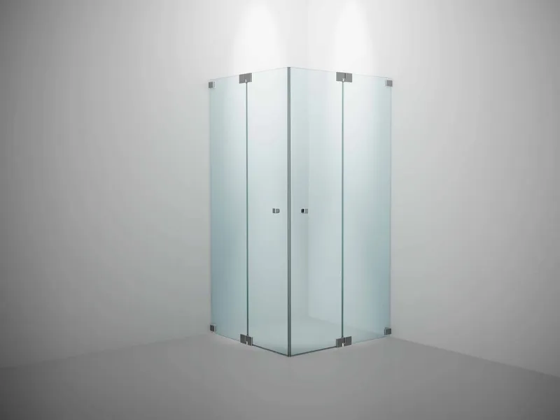 SP Omega -Eckdusche Pendeltür 900x900x2000mm chrom/ESG