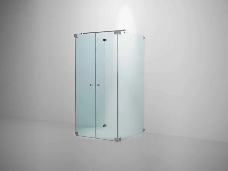SP Omega - Fronteinstieg dreiseitig 900x900x2000mm chrom/ESG